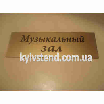 Табличка музыкальный салон для детского сада