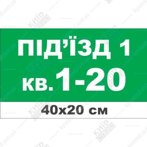 Адресна табличка на будинок 