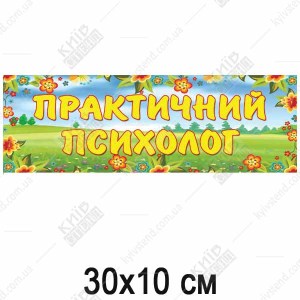 Табличка в дитячий садок Практичний Психолог (19318)