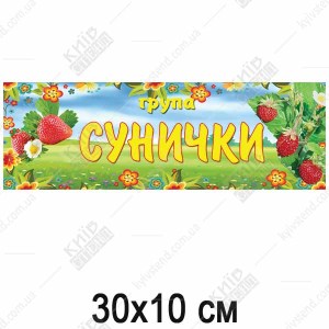 Табличка в дитячий садок для групи Сунички (19334)