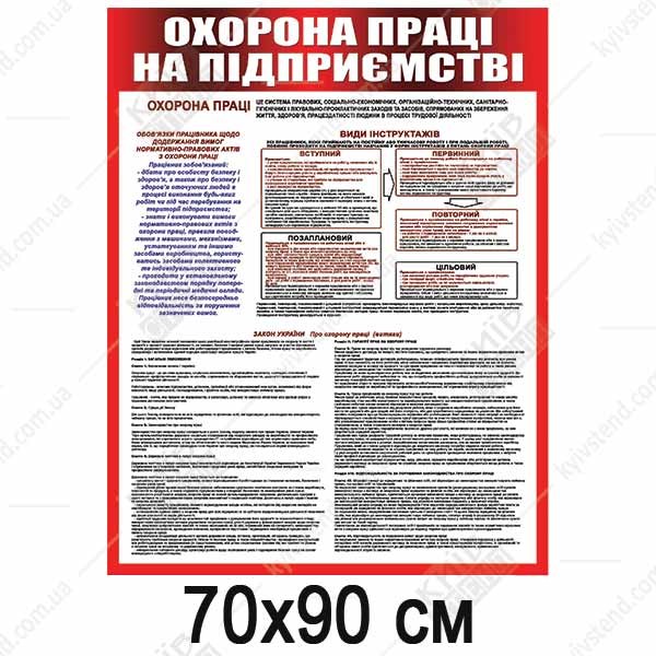 Стенд Охорона Праці На Підприємстві (22880)