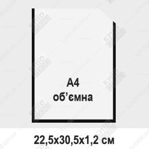 кишеня А4 вертикальна об'ємна біла